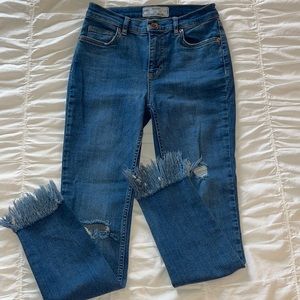 Free people frayed jeans